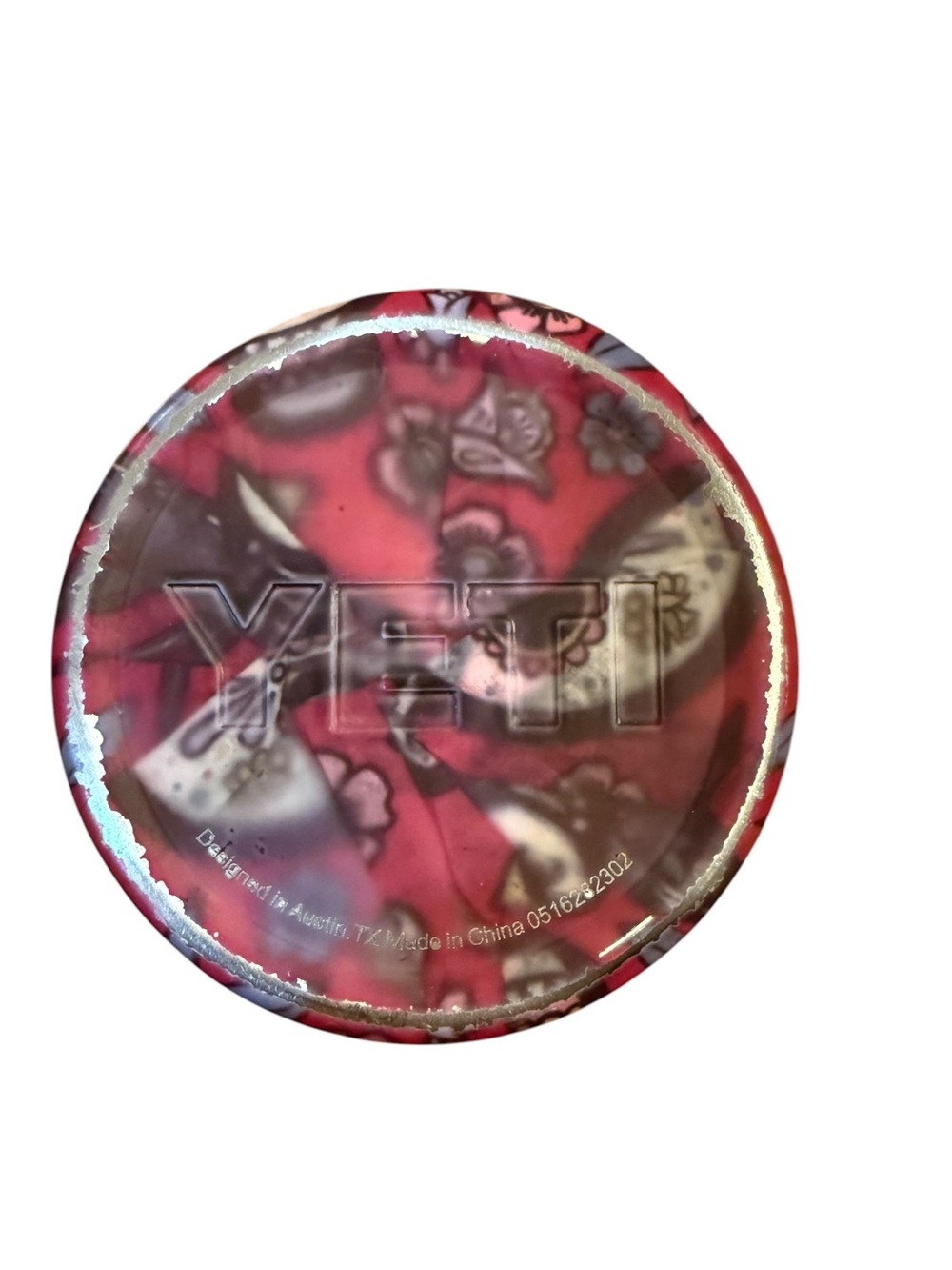 Yeti sugar Skull Floral YETI-Style Insulated Tumbler - Pink Skull Print - Picture 4 of 5